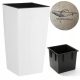  Prosperplast Blumentopf 20 cm x 20 x 37,5 cm, weißer Kunststoff