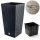  Prosperplast Blumentopf 22,5 cm x 22,5 x 42 cm Kunststoff schwarz