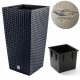  Prosperplast Blumentopf 22,5 cm x 22,5 x 42 cm Kunststoff schwarz
