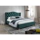  Gepolstertes Doppelbett Signal Bedroom 160x200 in Grüntönen
