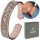  Magnetisches Damen-Kupferarmband BANGLA mit MAGNETS-Blumenornament