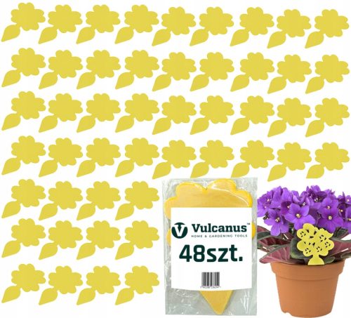  GELBER Hängeaufkleber für Blumen, Regenwürmer, 48 Stück