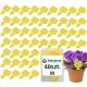  GELBER Hängeaufkleber für Blumen, Regenwürmer, 48 Stück