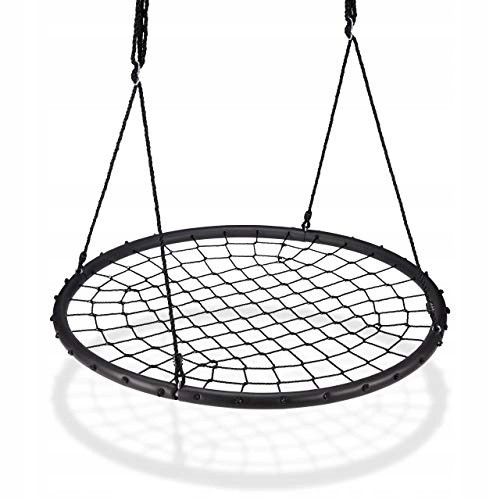  Relaxdays Gartenschaukel mit Netz, Ø 120 cm, Länge