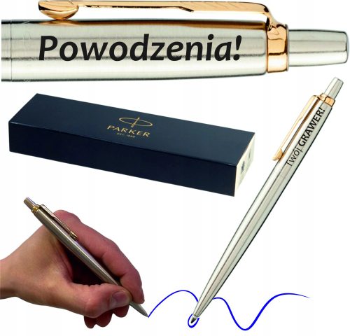  Parker 1953182 blauer Druckkugelschreiber + PARKER Jotter Kugelschreiber als Geschenk für einen Lehrer
