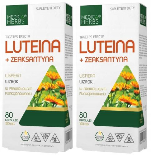 Medica Herbs Lutein + Zeaxanthin zur Unterstützung der Augenfunktion - 160 Kapseln