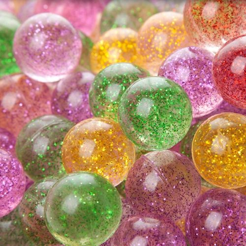 Anti-Stress-Glitzer-Gummiball 2,5 cm
