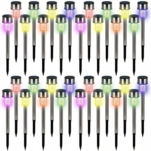  Runder Lichtmast Monzana, integrierte LED-Quelle, 36,5 cm, Silber