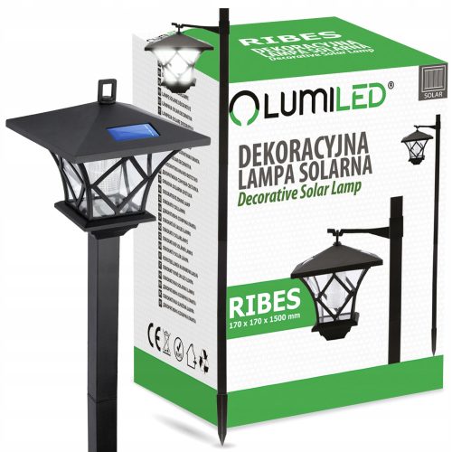  Lumiled Solarlampe, schwarz, 150 cm, 1 Stk.