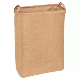  Wenko 40l freistehender Wäschekorb, Braun- und Beigetöne