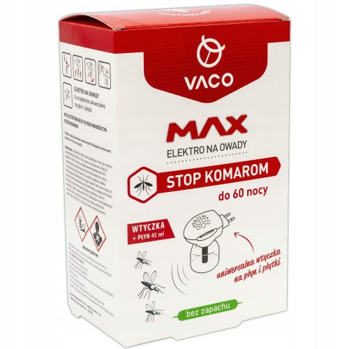  VACO Elektro MAX + Mückenschutz (60 Nächte) – 45 ml