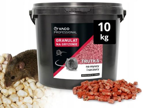  VACO PROFESSIONAL Granulat Ratten- und Mäusegift (Eimer) - 10 kg