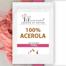   Forest Vitamin® ACEROLA Vitamin C Pulver 500g - Natürlicher Immunschutz