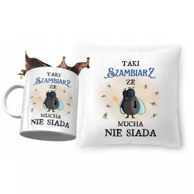  Aspirant Set Kissen + Tasse Geschenk