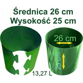  Aufstecktöpfe 26x25 cm für Tomaten - 13,27 L