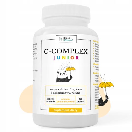 Vitamin C Complex JUNIOR 200mg + Rutin - 120 Lutschtabletten mit Orangengeschmack