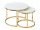  Signal Muse II runder Couchtisch 60 x 60 x 45 cm weiß