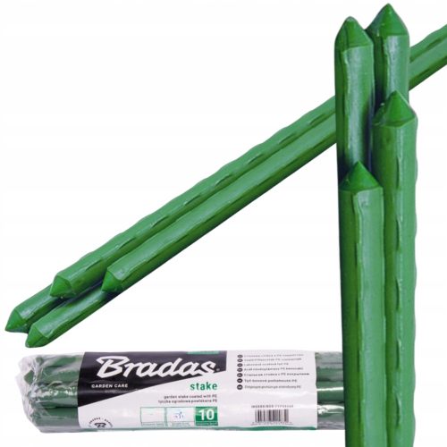 Gartenpfähle für Pflanzen Bradas-Stange, beschichteter Stahl, 150 cm x 1,1 mm, 10 Stk.
