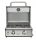  TISCH-GAS-TOURISTENGRILL EL FUEGO JESOLO MIT GLAS 6KW STAHL + REDUZIERGERÄT
