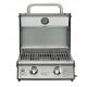  TISCH-GAS-TOURISTENGRILL EL FUEGO JESOLO MIT GLAS 6KW STAHL + REDUZIERGERÄT