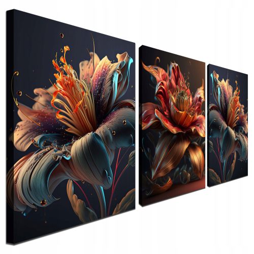 Bilder an der Wand Modernes Gemälde 180x80 Lila Efeu für das Wohnzimmer