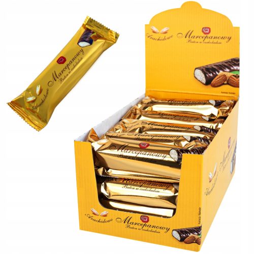 Marzipan-Erdnuss-Schokoriegel 25x50g von Wolność - Ideal für besondere Anlässe