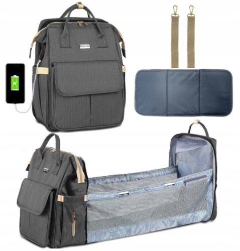  FALTBARE RUCKSACKTASCHE FÜR REISEBETT 5in1