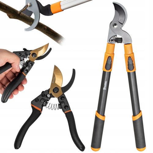 Gartenscheren und Heckenscheren Bradas KT-V1250 Handschere 100 cm + Bradas KT-V1021 Handschere