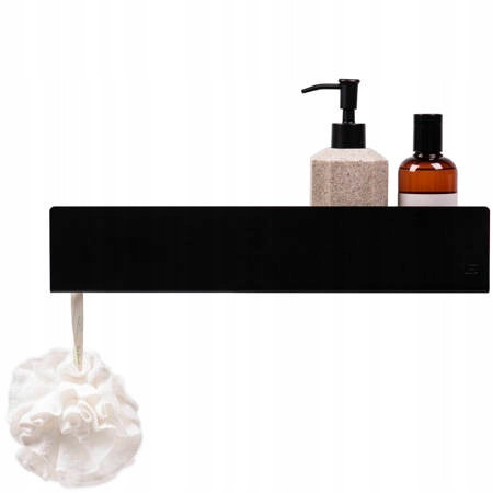 Badezimmerregale Gold Label Isla Wand-Duschregal 30 cm schwarz