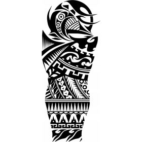    WASCHBARE POLYNESISCHE ÄRMEL-TATTOOS FÜR HERREN FÜR DIE HAND