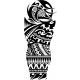  WASCHBARE POLYNESISCHE ÄRMEL-TATTOOS FÜR HERREN FÜR DIE HAND