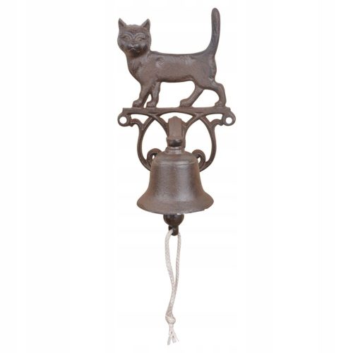  Esschert Design Türklingel aus Gusseisen mit einer Katze