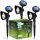  Lumiled Solarlampe, schwarz, 32,5 cm, 3 Stk.