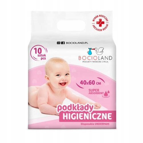  Bocioland Hygieneeinlagen 40x60 zum Wechseln von Einlagen in Bögen 40 Stück