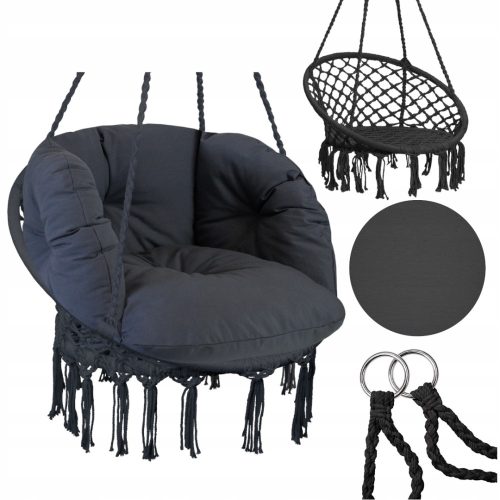 Gartensessel, hängend Storchennest-Hängesessel + Muschelkissen