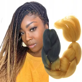    SYNTHETISCHES KÜNSTLICHES HAAR FÜR ZÖPFE, DREADS, OMBRE-ZÖPFE B32