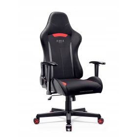    Diablo Chairs X-ST4RTER Gaming-Stuhl Schwarzer, schwarzer und roter Stoff