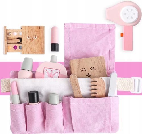  Kosmetikset aus Holz für Mädchen, 12-tlg