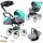  BabyLux Margaret 4in1 Kinderwagen Weiß Mint