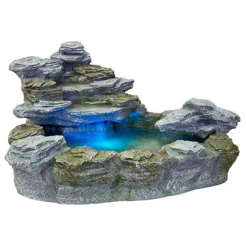 Gartenbrunnen, dekorativ Stilista 30050020 Gartenbrunnen mit LED-Beleuchtung