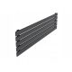  HORIZONTALE DEKORATIVE KÜHLER-R 37/140 SCHWARZ STRU