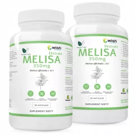   WISH Pharmaceutical® Melissenblattextrakt 350mg - Für Entspannung und gesunden Schlaf