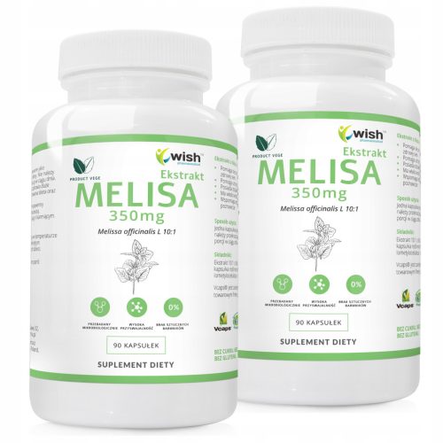 WISH Pharmaceutical® Melissenblattextrakt 350mg - Für Entspannung und gesunden Schlaf