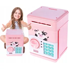    Sicherer Sparschwein-Geldautomat für Münzen, Banknoten und PIN