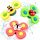  Lernspielzeug für Babys, SENSORY Spiner, Set mit 3 Rasseln