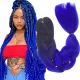  SYNTHETISCHES KÜNSTLICHES HAAR FÜR ZÖPFE ZÖPFE DREADS OMBRE INDIGO B21