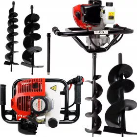 BERHARD BENZINBOHRGERÄT + 3 BOHRER