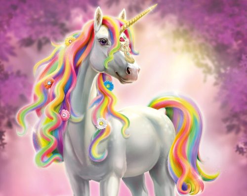 FOTOTAPETE FÜR KINDER EINHORN-TAPETE 305x244CM