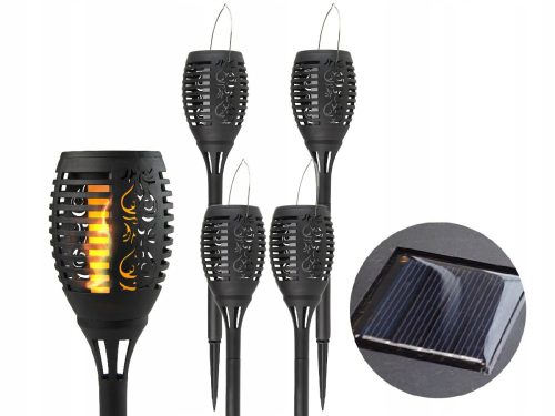  Einbau-Solarleuchte LED Plus schwarz 53 cm 4 Stk.