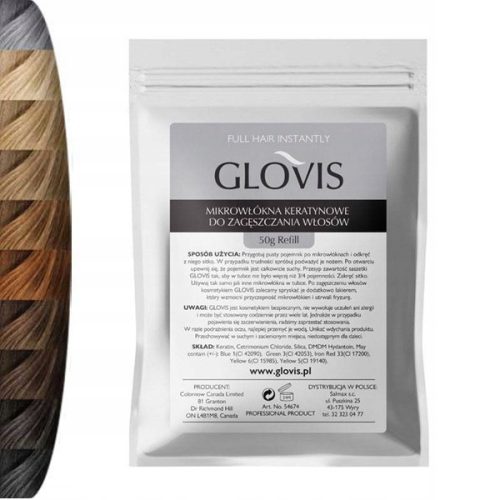  GLOVIS Beutel mit Mikrofasern zur Haarverdichtung 50 g